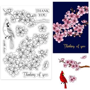 ORIGACH Sunflower Clear Stamps Sunflower Bouquet Silicone Reusable Stamps for Making Cards, DIY Scrapbooking, Photo Album Decoration, 6.3x4.3inch