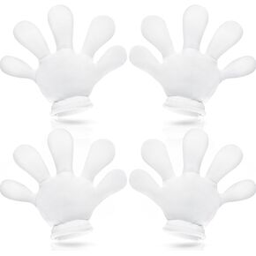2 Pairs White Jumbo Cartoon Hands Large Costume Gloves, Halloween White Gloves for Halloween Party Birthday Role Playing Costumes in Kuwait