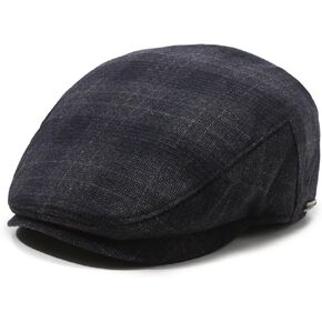 Men's Newsboy Cap with Earflaps Flat Ivy Caps Gatsby Golf Cabbie Hats