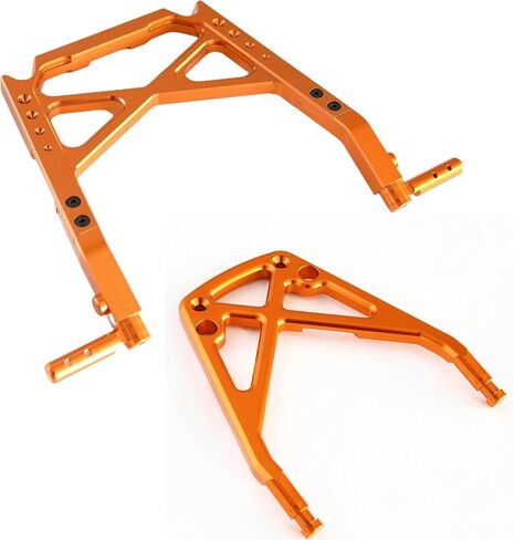 CNC Aluminum U Front & Center Bumper Support Brace Mount for 1/5 RC Car HPI Baja 5B 5T SS 5SC Upgrade Part (Orange) in Saudi Arabia