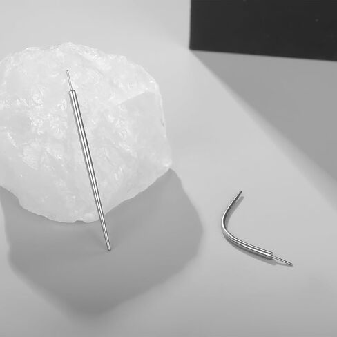 Oveta ثقب تفتق G23 التيتانيوم دفع في تفتق 14G 16G 18G 20G دبوس الإدخال لأداة المجوهرات بدون خيوط، أنماط منحنية ومستقيمة in Kuwait