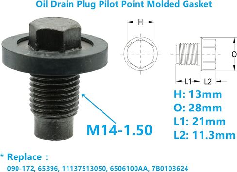 3 PCS زيت تصريف النفط نقطة تجريبية مع حشية 1/2 "-20 ملائمة لكرايسلر ، دودج ، جيب ، ميتسوبيشي ، بليموث ، استبدل 090-058 ، 65267 ، 6034376 ، 6035417 ، M06035417 ، 1028 ، 323268 ، 7041925 ، 7862 ، in Kuwait