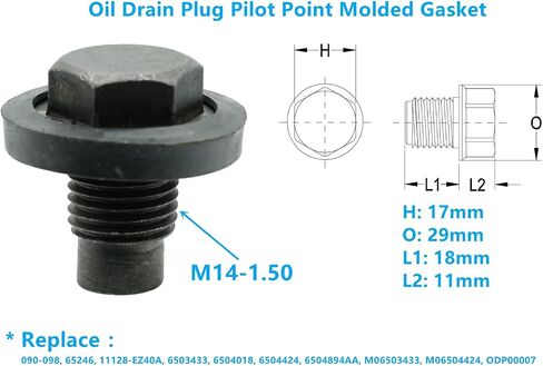 3 PCS زيت تصريف النفط نقطة تجريبية مع حشية 1/2 "-20 ملائمة لكرايسلر ، دودج ، جيب ، ميتسوبيشي ، بليموث ، استبدل 090-058 ، 65267 ، 6034376 ، 6035417 ، M06035417 ، 1028 ، 323268 ، 7041925 ، 7862 ، in Kuwait