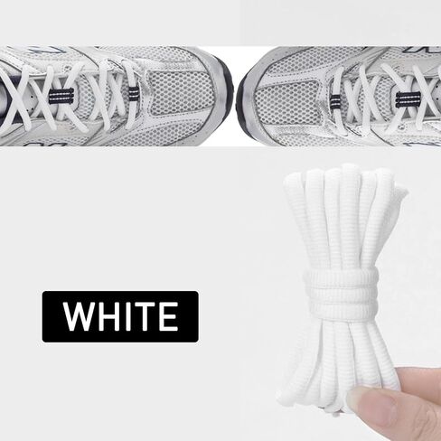 UamGlsob Oval Shoe Laces for New Balance Sneakers, 1/4"(6mm) Shoelaces Strings Replacement for Lace-up Walking Running Shoes in Kuwait