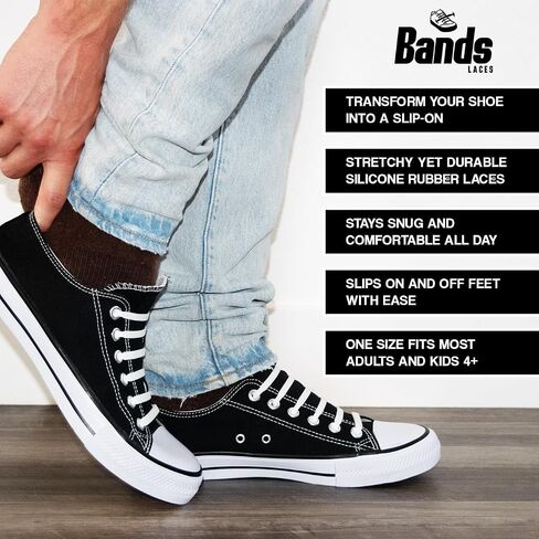 Elastic Shoelaces, No Tie Shoelaces, Stretch Elastic Shoe Laces for Adults and Kids, Slip On Laces for Sneakers in Saudi Arabia