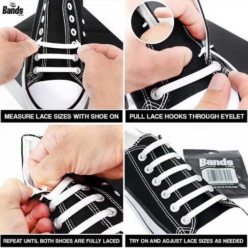 Elastic Shoelaces, No Tie Shoelaces, Stretch Elastic Shoe Laces for Adults and Kids, Slip On Laces for Sneakers in Saudi Arabia