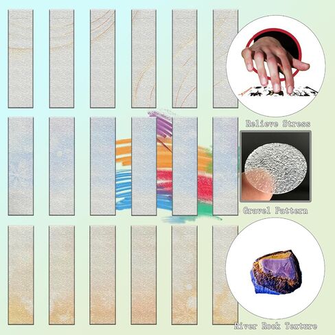 36 Pieces Calm Strips for Anxiety Sensory Stickers Textured Cute Stickers Sensory Strips Tactile Rough Fidgets for Classroom Office Desk, Adults Teens Anxiety Relief Toys（Constellation Style） in Saudi Arabia