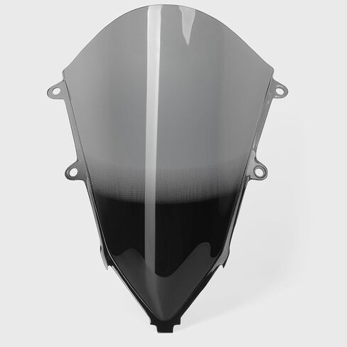 WOOGA Sport Racing High Double Bubble Windshield Windshield Wind Deflector Front Fairing Visor Viser compatible for HO&N&DA CBR650R 2019-2024 (Black Smoke) in Saudi Arabia