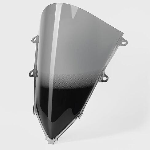 WOOGA Sport Racing High Double Bubble Windshield Windshield Wind Deflector Front Fairing Visor Viser compatible for HO&N&DA CBR650R 2019-2024 (Black Smoke) in Saudi Arabia