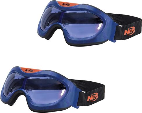 نظارات Nerf Elite Goggles، نظارات تكتيكية شفافة/واضحة مقاومة للصدمات، للاستخدام الناسف - ابق مستعدًا ومحميًا للمعركة - مقاس واحد يناسب الجميع in Kuwait