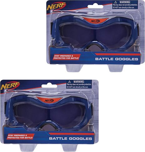 نظارات Nerf Elite Goggles، نظارات تكتيكية شفافة/واضحة مقاومة للصدمات، للاستخدام الناسف - ابق مستعدًا ومحميًا للمعركة - مقاس واحد يناسب الجميع in Kuwait
