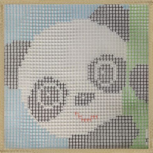 Numptain Latch Hook Kits for Kids,DIY Rug Crafts Panda Pattern Color Printed Canvas,Latch Hook Kits for Beginners Handmade Needlework Crafts Home Decoration,12"x12"NT1 in Saudi Arabia