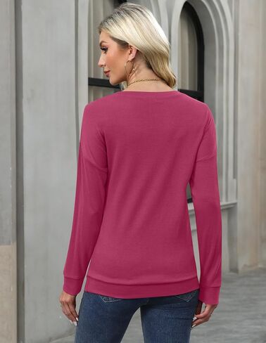 For G and PL Women's 2024 Fall Winter Long Sleeve Crewneck Lace Top Shirt Dressy Casual Elegant Sweatshirt in Saudi Arabia