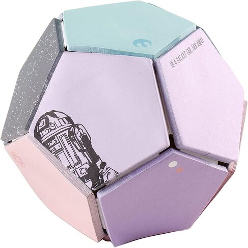 Star Wars Sticky Note Ball - 300 Adhesive Pentagon-Shaped Sheets, 12 Uniquely Designed 25 Sheets Per Pad, Each Measures 1.5" x 1.5", Versatile Notes by Erin Condren. in Saudi Arabia