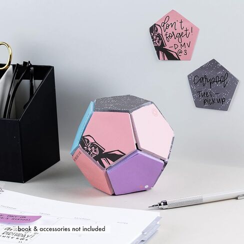 Star Wars Sticky Note Ball - 300 Adhesive Pentagon-Shaped Sheets, 12 Uniquely Designed 25 Sheets Per Pad, Each Measures 1.5" x 1.5", Versatile Notes by Erin Condren. in Saudi Arabia