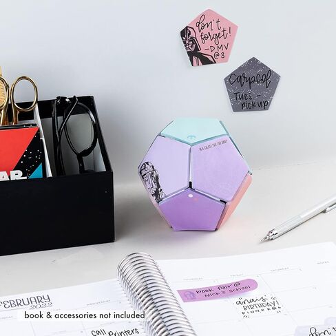 Star Wars Sticky Note Ball - 300 Adhesive Pentagon-Shaped Sheets, 12 Uniquely Designed 25 Sheets Per Pad, Each Measures 1.5" x 1.5", Versatile Notes by Erin Condren. in Saudi Arabia
