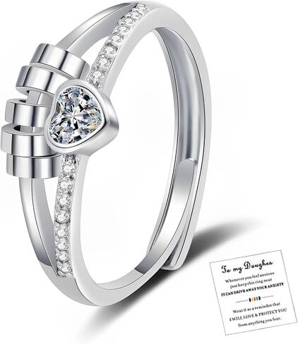 Fidget Ring Set-Rotatable Bead Rings,Open Adjustable Spinner Ring Mood Rings Cute Fidgets Rings Gifts for Women Men in Saudi Arabia