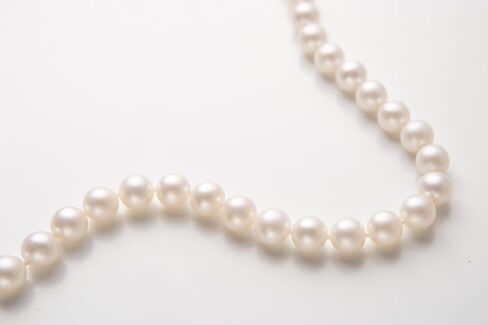 Real Pearl Necklace for Women - AAAA+ Quality Round White Freshwater Cultured Pearls (8-9mm) | 925 Sterling Silver Clasp in Saudi Arabia