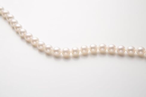 Real Pearl Necklace for Women - AAAA+ Quality Round White Freshwater Cultured Pearls (8-9mm) | 925 Sterling Silver Clasp in Saudi Arabia