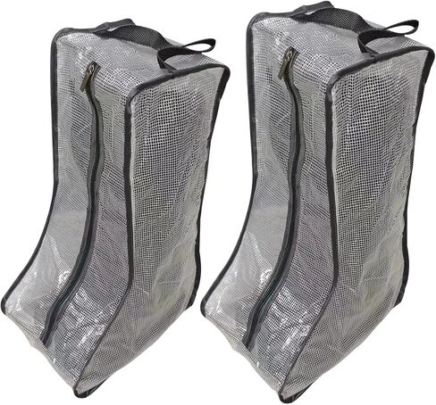 Portable Women Tall/Short Boots Storage Bags - 2 Packs Waterproof Tall/Short Boot Carry Bag for Travel and Daily Use in Saudi Arabia