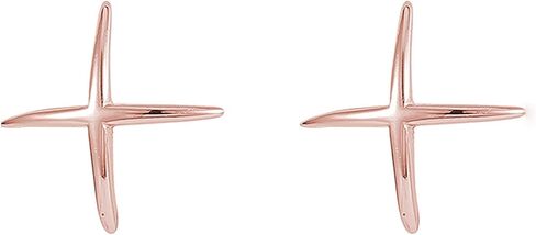 Reffeer 925 فضة حرف X ترصيع الأقراط للنساء في سن المراهقة الفتيات X أقراط ترصيع ثقب الأقراط in Saudi Arabia