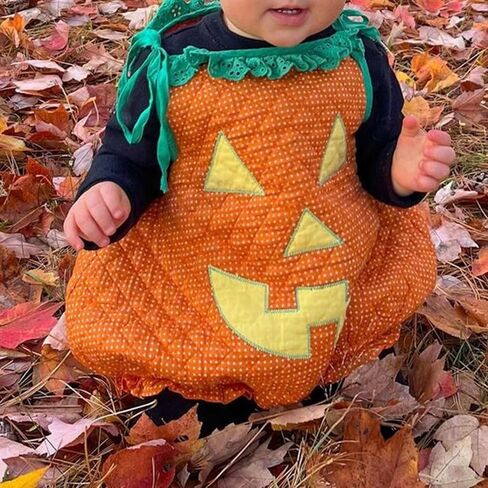 Toddler Baby Girl Halloween Outfit Sleeveless Pumpkin Romper Jumpsuit Bodysuit Cute Party Cosplay Costume Clothes in Saudi Arabia