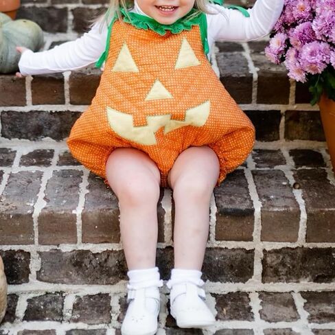 Toddler Baby Girl Halloween Outfit Sleeveless Pumpkin Romper Jumpsuit Bodysuit Cute Party Cosplay Costume Clothes in Saudi Arabia