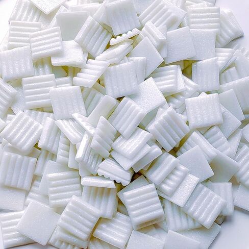 1.1LB 3/4 inch Square Glass Mosaic Tiles for Crafts, Mosaic Tiles for Crafts Bulk, Mixed Colors Craft Glass Pieces in Kuwait