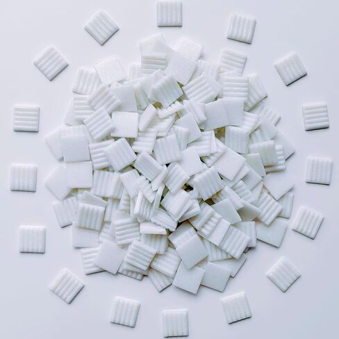 1.1LB 3/4 inch Square Glass Mosaic Tiles for Crafts, Mosaic Tiles for Crafts Bulk, Mixed Colors Craft Glass Pieces in Kuwait
