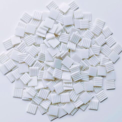 1.1LB 3/4 inch Square Glass Mosaic Tiles for Crafts, Mosaic Tiles for Crafts Bulk, Mixed Colors Craft Glass Pieces in Kuwait