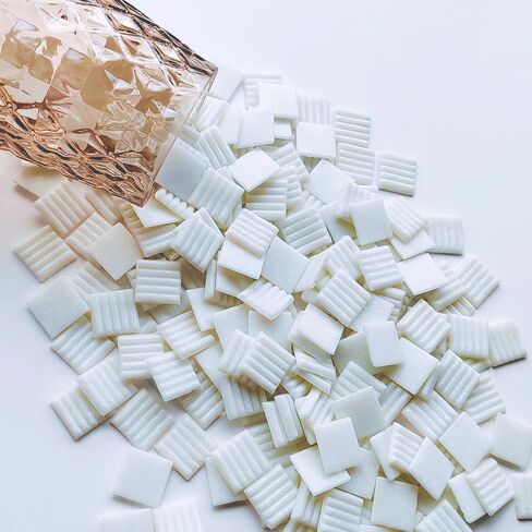 1.1LB 3/4 inch Square Glass Mosaic Tiles for Crafts, Mosaic Tiles for Crafts Bulk, Mixed Colors Craft Glass Pieces in Kuwait
