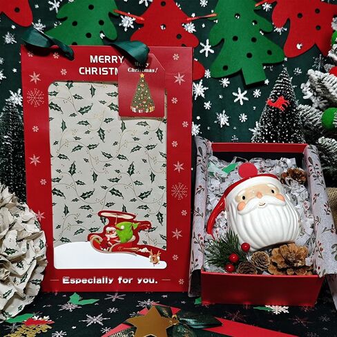 LIAPAWPAW Christmas Tissue Paper, 60 Sheets Metallic Rose Gold Tissue Paper for Gift Bags Packing, Pretty Deer Snowflake Gift Wrapping Tissue Paper for Xmas Winter New Year Holiday Party Decor,20x14in in Saudi Arabia