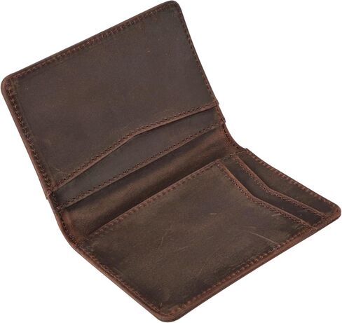 SparkMark Slim Credit Card Holder Wallet for Men & Women - RFID Blocking Minimalist Mens Wallets - Thin Bifold Leather Front Pocket Card Case with Gift Box in Kuwait