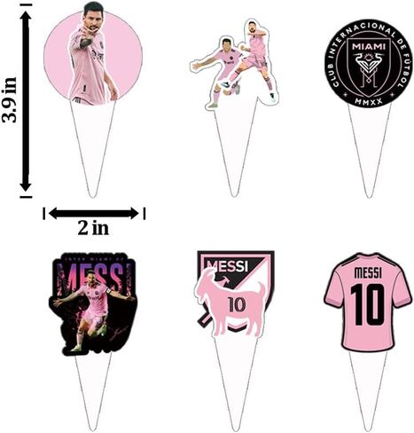 48 Pieces Soccer Star Themed Birthday Party Supplies, Soccer Star Birthday Party Decorations, Soccer Star Cupcake Toppers with Soccer Star Cupcake protector in Saudi Arabia