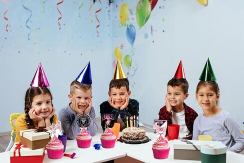 48 Pieces Soccer Star Themed Birthday Party Supplies, Soccer Star Birthday Party Decorations, Soccer Star Cupcake Toppers with Soccer Star Cupcake protector in Saudi Arabia