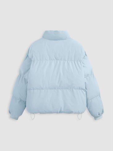 CIDER Solid Zip Up Stand Collar Puffer Jacket in Saudi Arabia