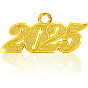 2025 Graduation Tassel Charm, Silver Year Charm, 2025 Tassel Charms for Graduation Cap, Silver 2025 Charms for Graduation Decorations, Graduation Charms 2025, Memorial Graduation Tassel Charm