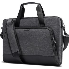Inateck 360° Protective 15.6 Inch Laptop Shoulder Bag Compatible with Most 15-15.6 inch Laptops, Waterproof Laptop Carrying Case, Shoulder Bag with Trolley Strap