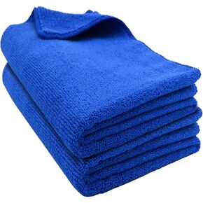 2 Pack Microfiber Cleaning Cloth for Cars, 24" X 31" Car Microfiber Towels, Soft, Absorbent and Lint Free Cleaning Cloth, Premium Wash Cloth for Car,Window and Household, Blue