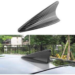 Shark Fin Antenna Cover Car Decorations,Trendy Antenna Cover Only for Car Antenna Decoration,Universal Car Antenna Replacement Car Accessories for Cars SUVs Trucks (Carbon Fiber)