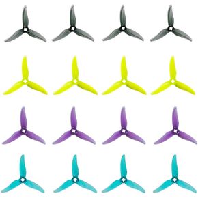 8 أزواج Gemfan Hurricane 3520 Propeller 3.5X2X3 3-Blade Propers لـ 3.5 بوصة رباعية مع 5 مم/3 فتحات 1806-2004 محرك بدون فرشاة RC FPV Racing Drones Parts DIY