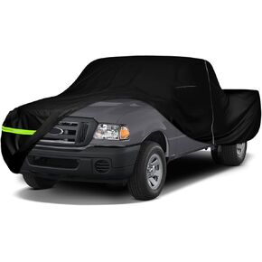 Waterproof Car Cover Replace for 1993-2012 Ford Ranger Supercab 6ft/Regular Cab 7ft Long Bed 210T All Weather Classic Car Covers with Zipper Door for Snow Rain Dust Protection
