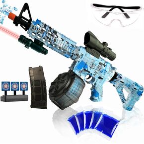 2 Set Electric Gel Ball Blaster Toy Gun, Orby with Gel Ball Blaster, Rechargeable Battery Powered Kit for Team Game- Ages 14+