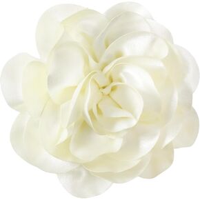 Big Flower Dainty Satin Fabric Rose Flower Brooches Large Rose Flowers Satin Lapel Brooches for Women Wedding Dinner Party Decoration 7.48 Inches