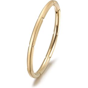 CIUNOFOR Cubic Zirconia Enamel Bracelet for Women Vintage Pop-Art Colorful Cuff Bangle Stainless Steel Gold Plate Tone Wide Band Handmade Jewelry Good for Men Unisex Adult.