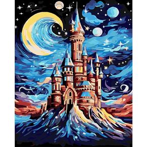 HEIBAGO Paint by Numbers for Adults Flowers, DIY Flower Oil Painting for Gift Acrylic Adult Paint by Number Kits, Pictures Drawing Paintwork Art on Canvas, Arts Craft for Home Decor 16x20inch