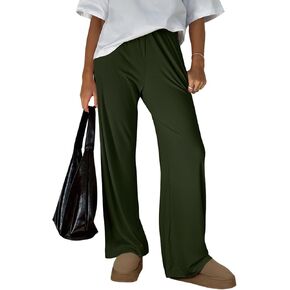 Trendy Queen Womens Wide Leg Pants Sweatpants Comfy Lounge Fit Loose Flowy Pants Fall Fashion Clothes Outfits 2024