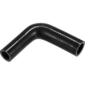 X AUTOHAUX 1 Pcs 19mm/0.75"-25mm/0.98" ID 102mm/4.02" Length 90 Degrees Black Car Silicone Hose Coolant Hose Universal