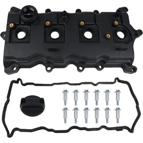 KUSATEC Engine Valve Cover Kit with Gasket Fit for Nissan Altima 2007-2013/Rogue 2008-2013/Select 2014-2015/Sentra 2007-2012; L4 2.5L; Replace 13264JA00A 13270JA00A