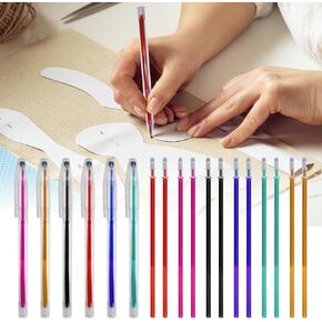 72pcs Heat Erasable Pens for Fabric, Assorted Colors, Fabric Pens for Sewing Erasable for Quilting Sewing DIY Dressmaking Fabrics Tailors Chalk